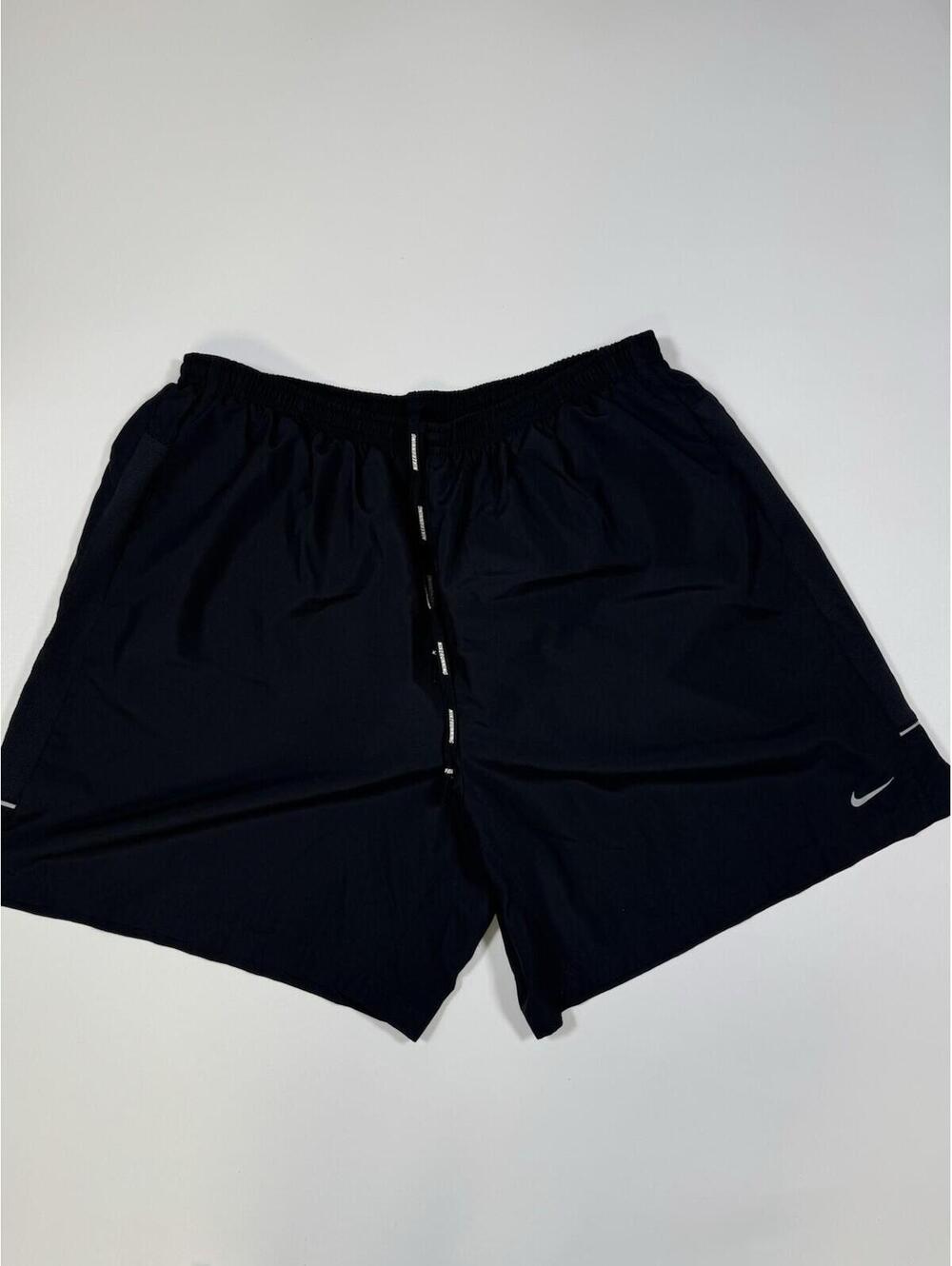 Nike Dri-FIT Running Shorts Black Lined Reflective XXL 7” Inseam